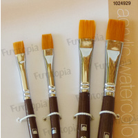 Loew Cornell Studio Elements 1024929, 4x Flat Brush Set