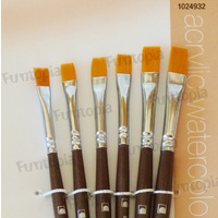Loew Cornell Studio Elements 1024932, 6x Flat Brush Set