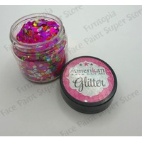 Amerikan Body Art Chunky Glitter Blend - 30ml- Ultraviolet UV Glow