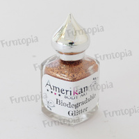 Amerikan Body Art Biodegradable Glitter 15ml - Copper Rose  0.008" hex