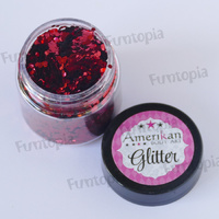 Amerikan Body Art Chunky Glitter 30ml - Firetruck Red