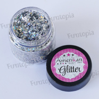 Amerikan Body Art Glitter 30ml - Holographic Silver - Random Cut