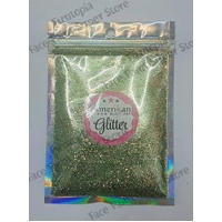 Amerikan Body Art Glitter Blend - Aurora - Holographic Lime Green, Gold - 1oz (approx 28g)