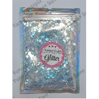 Amerikan Body Art Chunky Glitter Blend - Elemental Fire - Holographic White - 1oz (approx 28g)