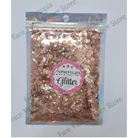 Amerikan Body Art Chunky Glitter Blend - Fall Festival - Holographic Autumn Copper - 1oz (approx 28g)