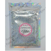 Amerikan Body Art Chunky Glitter Blend - Luna - Holographic Silver - 1oz (approx 28g)