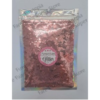 Amerikan Body Art Chunky Glitter - Peony Pink 0.094" hex - Holographic Pink - 1oz (approx 28g)