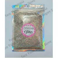 Amerikan Body Art Chunky Glitter Blend - Stardust - Holographic Soft Gold - 1oz (approx 28g)