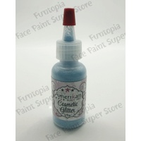 Amerikan Body Art Cosmetic Glitter -  Bahama Blue - 15ml Puffer Bottle (approx 12g)