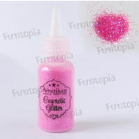 Amerikan Body Art Cosmetic Glitter - Electric Pink, Neon UV Glow - 15ml Puffer Bottle (approx 12g)