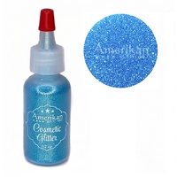 Amerikan Body Art Cosmetic Glitter -  Glacier Blue - 15ml Puffer Bottle (approx 12g)