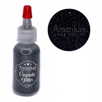 Amerikan Body Art Cosmetic Glitter -  Holographic Black - 15ml Puffer Bottle (approx 12g)