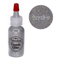 Amerikan Body Art Cosmetic Glitter -  Holographic Silver - 15ml Puffer Bottle (approx 12g)