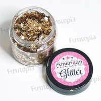 Amerikan Body Art Glitter Stars 30ml - Champagne Gold