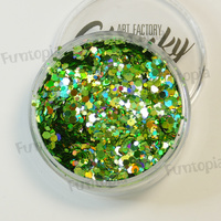 Art Factory Chunky Glitter 50ml Jar- Envy