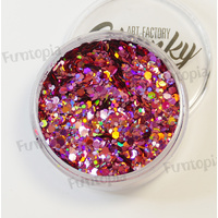 Art Factory Chunky Glitter 50ml Jar- Flirt (Rose Gold)