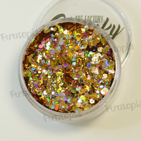 Art Factory Chunky Glitter 50ml Jar- Gold Digger