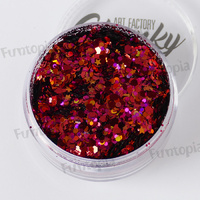 Art Factory Chunky Glitter 50ml Jar - Lava