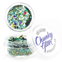 Art Factory Cosmetic Chunky Glitter 30ml Jar - Mermaid, Greens
