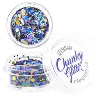 Art Factory Cosmetic Chunky Glitter 30ml Jar - Peacock
