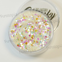 Art Factory Chunky Glitter 50ml Jar- Snowflake