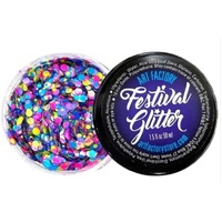 Art Factory Festival Glitter Gel 35ml Jar - Confetti Glow UV