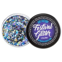 Art Factory Festival Glitter Gel 50ml Jar- Peacock