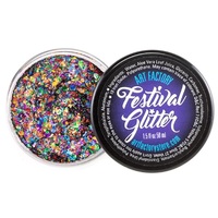 Art Factory Festival Glitter Gel 50ml Jar- Rainbow Pride