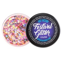 Art Factory Festival Glitter Gel 50ml Jar- Rave UV Reactive