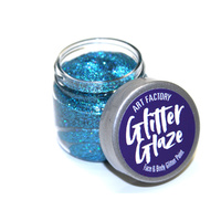 Art Factory Glitter Glaze - 1oz approx 29ml - Blue