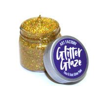 Art Factory Glitter Glaze - 1oz approx 29ml - Gold