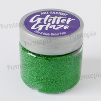 Art Factory Glitter Glaze - 1oz approx 29ml - Green