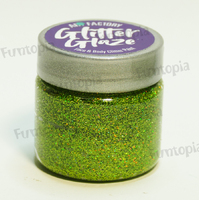 Art Factory Glitter Glaze - 1oz approx 29ml - Kelly Lime Green
