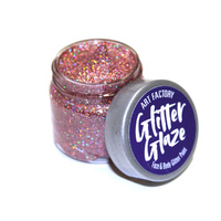 Art Factory Glitter Glaze - 1oz approx 29ml - Rose Gold