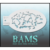 BAM Bad Ass Mini Stencil - 1009 