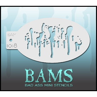 BAM Bad Ass Mini Stencil - 1018