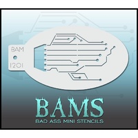 BAM Bad Ass Mini Stencil - 1201