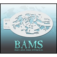 BAM Bad Ass Mini Stencil - 1214