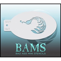 BAM Bad Ass Mini Stencil - 1411