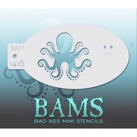BAM Bad Ass Mini Stencil - 1416