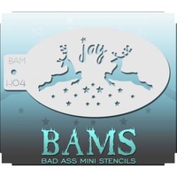 BAM Bad Ass Mini Stencil - H04 Reindeer