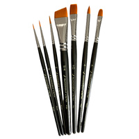 Bananagum Monkey Brush Set by Mai Park - 7pack - Rounds, Flats, Angles, Filbert, Petal