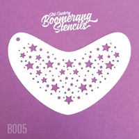 Art Factory Boomerang Stencil - 005 - Star Twinkle