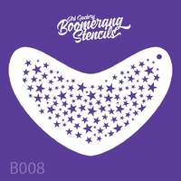 Art Factory Reusable Boomerang Stencil - 008 - Scatter Stars