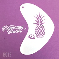 Art Factory Boomerang Reusable Mylar Stencil - 012 - Pineapple
