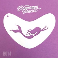 Art Factory Boomerang Stencil - 014 - Mermaid Swim