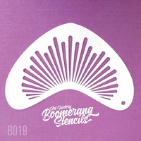 Art Factory Boomerang Stencil - 019 - Sunburst
