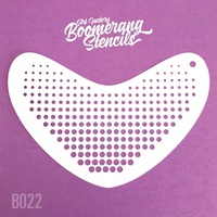 Art Factory Boomerang Stencil - 022 - Halftone