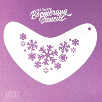 Art Factory Boomerang Stencil - 032 - Frozen Snowflake
