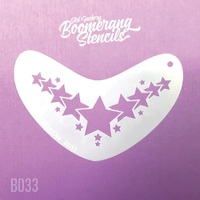 Art Factory Boomerang Stencil - 033 - Star Crown
